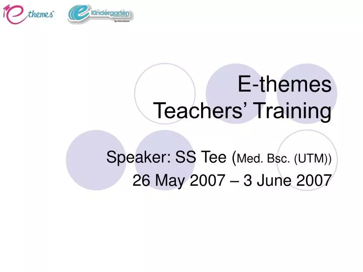 e themes teachers training