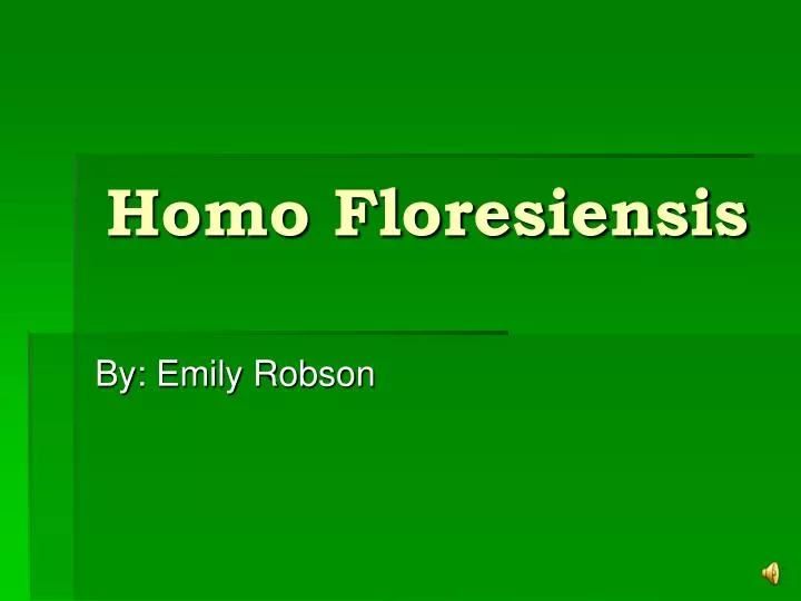 homo floresiensis