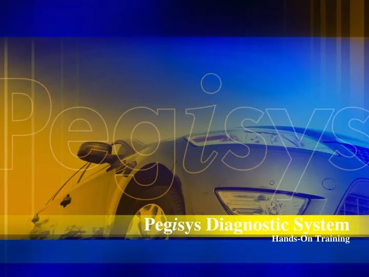 peg i sys diagnostic system hands on training