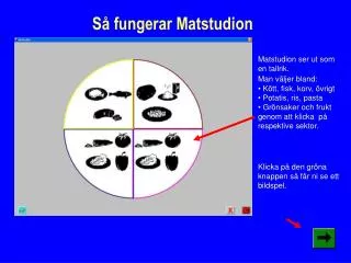 s fungerar matstudion