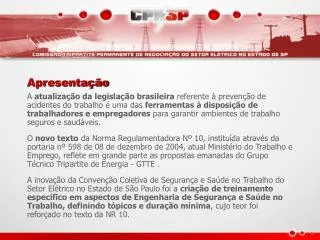 apresenta o