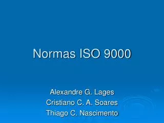 normas iso 9000