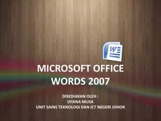 microsoft office words 2007
