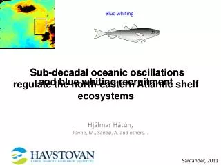 Sub-decadal oceanic oscillations regulate the north-eastern Atlantic shelf ecosystems
