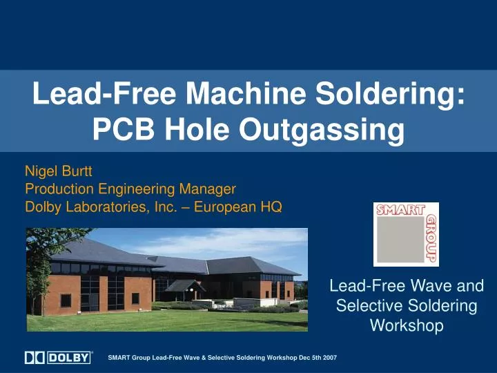 lead free machine soldering pcb hole outgassing