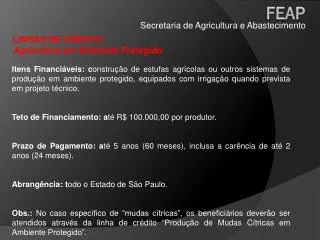 secretaria de agricultura e abastecimento