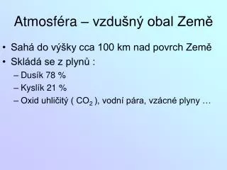 atmosf ra vzdu n obal zem