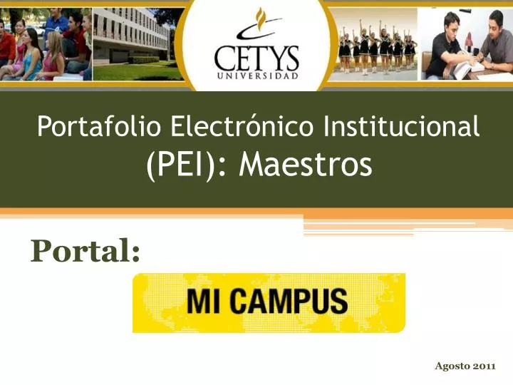 portafolio electr nico institucional pei maestros