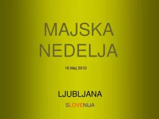 majska nedelja