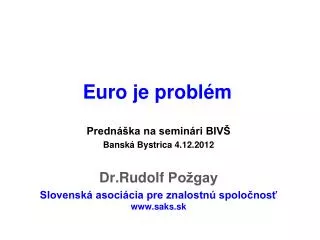 e uro je probl m