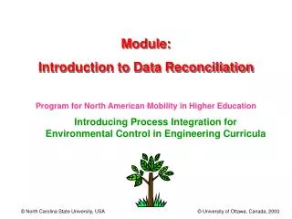 Module: Introduction to Data Reconciliation