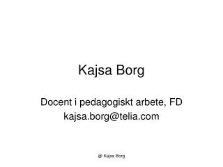 kajsa borg