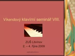 v kendov klav rn semin viii