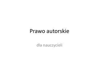 prawo autorskie