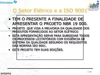 o setor el trico e a iso 9001