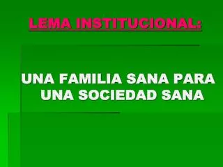 lema institucional