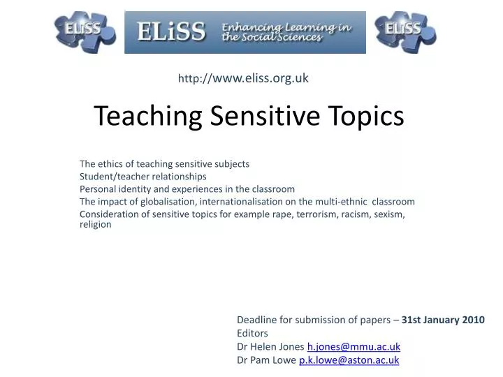 teaching sensitive topics