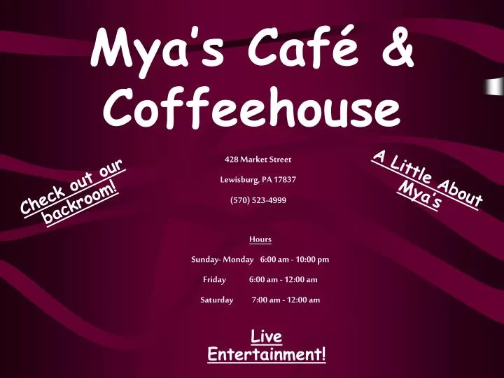 mya s caf coffeehouse
