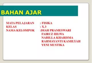 bahan ajar
