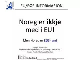 eu e s informasjon