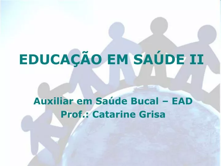 educa o em sa de ii