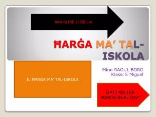 ar a ma ta l iskola