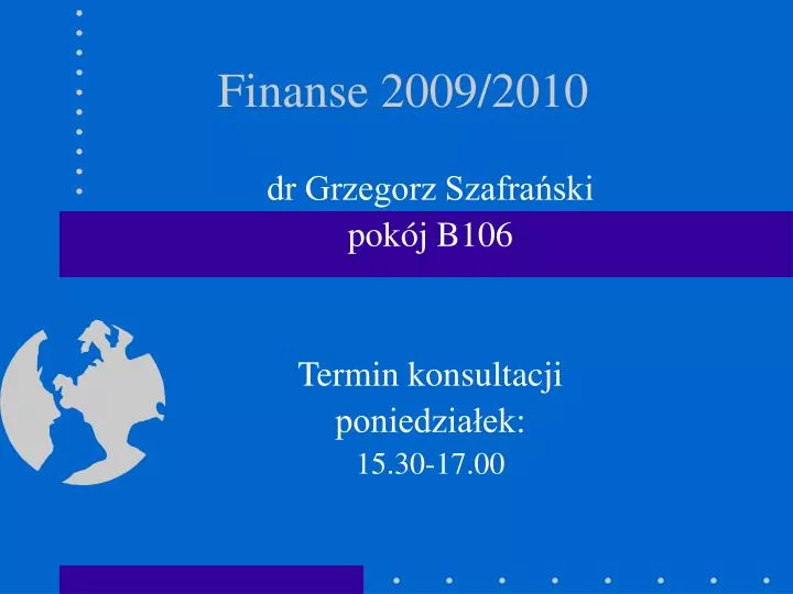 finanse 2009 2010
