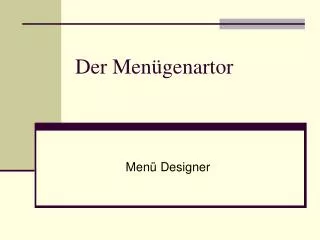 der men genartor