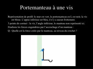 portemanteau une vis