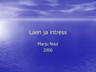 laen ja intress