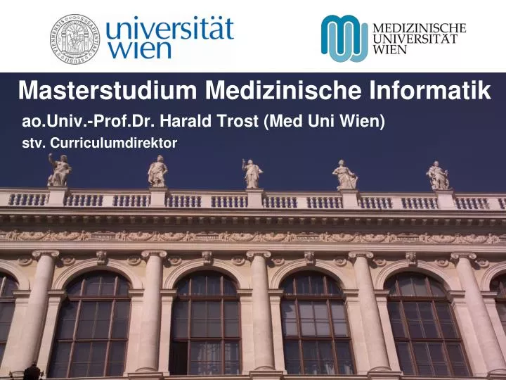 masterstudium medizinische informatik