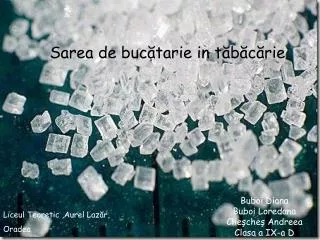 sarea de buc tarie in t b c rie