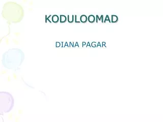 koduloomad