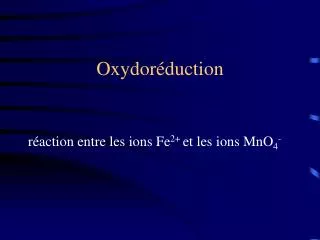 oxydor duction