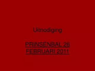 uitnodiging