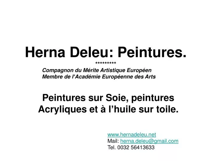 herna deleu peintures