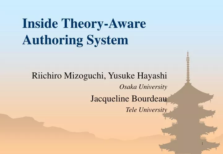 inside theory aware authoring system