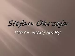 stefan okrzeja