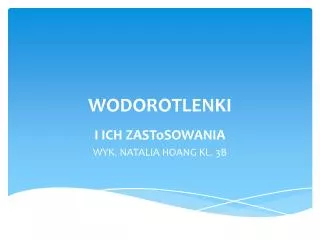 WODOROTLENKI