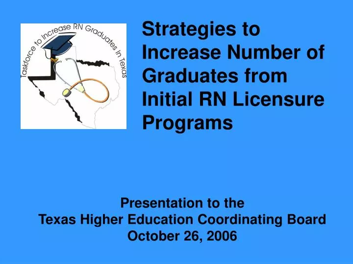 presentation to the texas higher education coordinating board october 26 2006
