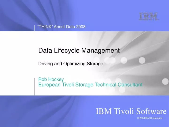 data lifecycle management driving and optimizing storage