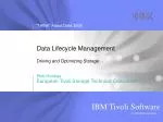 Data Lifecycle Management Driving and Optimizing Storage