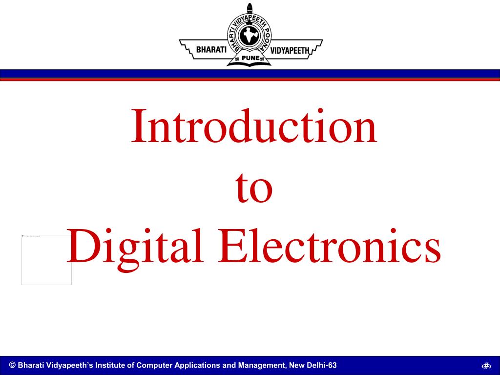 Introduction Into Digital PPT - Introduction to Digital Electronics PowerPoint Presentation, free ...