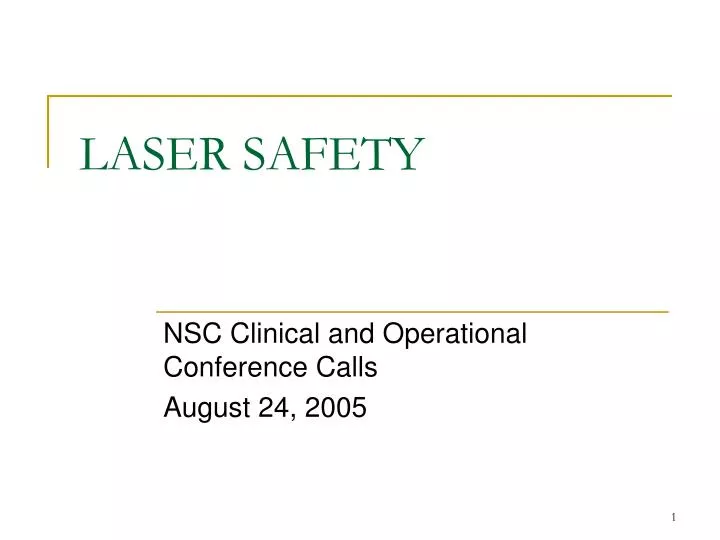laser safety