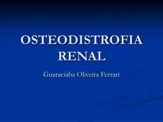 osteodistrofia renal
