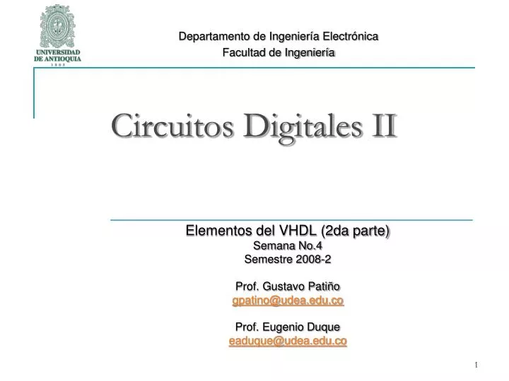circuitos digitales ii