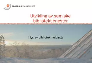 i lys av bibliotekmeldinga