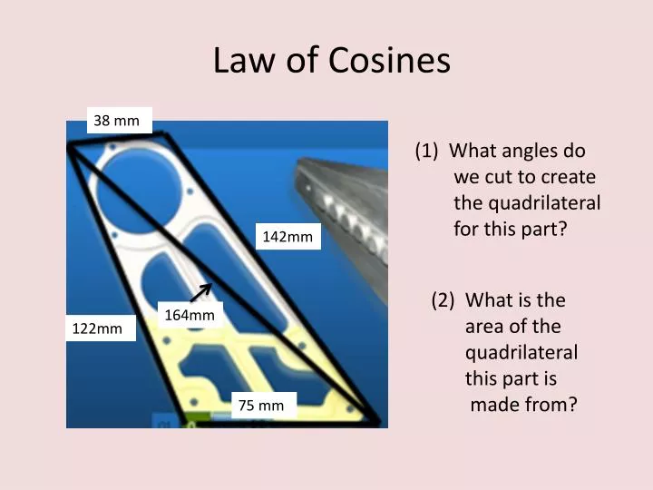 law of cosines a 2 b 2 c 2 2bc cos a