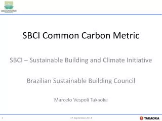 SBCI Common Carbon Metric