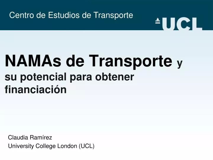 namas de transporte y su potencial para obtener financiaci n